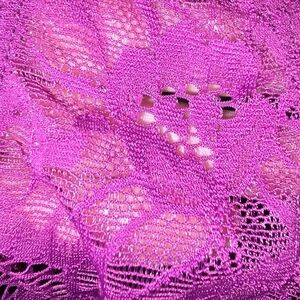 Torrid Raspberry Purple All Lace Bodysuit Top Strappy Tank Lingerie Intimate 1X